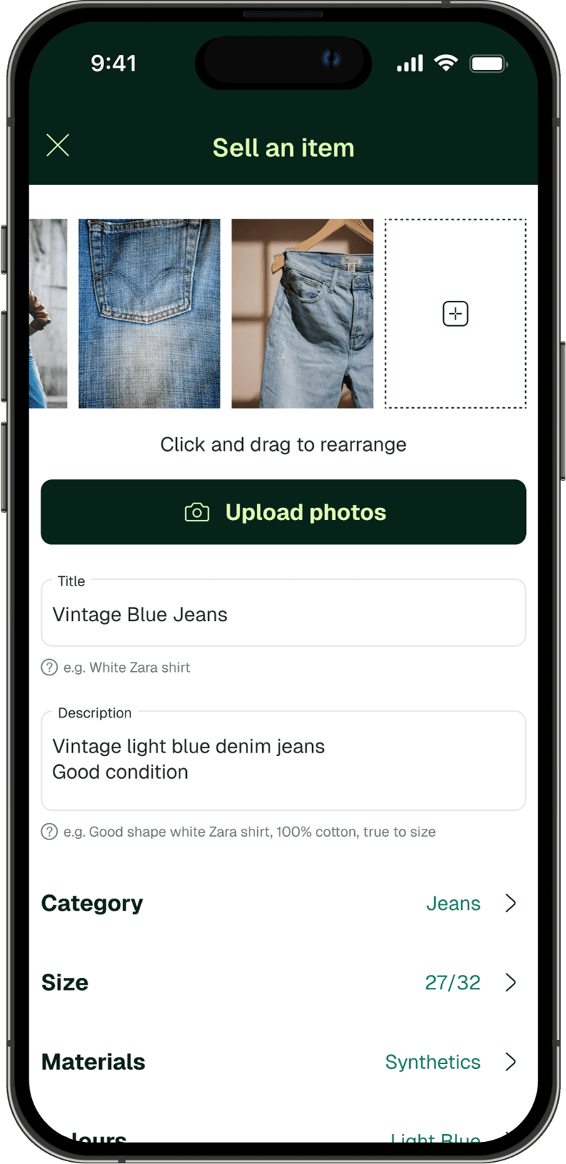 WearTwice App Preview 3